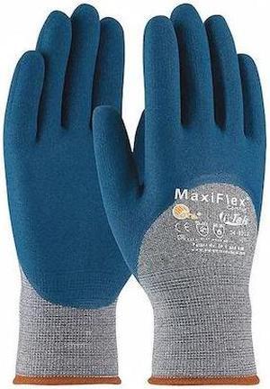 PIP 34-9025/XL Foam Nitrile Coated Gloves, 3/4 Dip Coverage, Blue/Gray, XL, 12PK