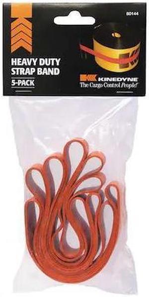 KINEDYNE 80144GRA Heavy Duty Strap Band,Orange,7 in. L,PK5