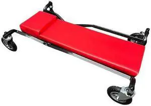 WHITESIDE MTLPNEUADJP Creeper,Load Cap. 600 lb.,40" L,24-1/2"W