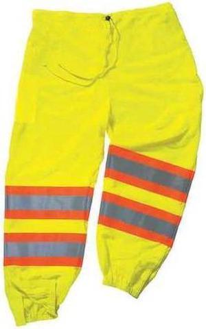 ERGODYNE 8911 L/XL Class E Two-Tone Pants, Lime