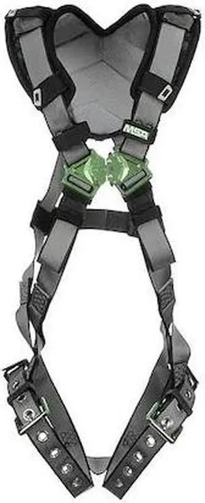 MSA SAFETY 10194890 V-FIT Harness, XL, 400 lb., Quick-Connect Chest/ Tongue Leg