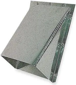 DAYTON 3F839 Unvented Outlet Cap w/Flapper,4 In