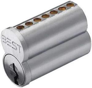 BEST 1C7B1626 Interchangeable Core, Satin Chrome, Keyway Type B, 7 Pins
