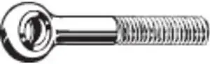 ZORO SELECT M16180.080.0090 Eye Bolt Without Shoulder, M8-1.25, 22 mm Shank, 8