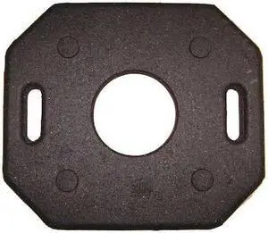 ZORO SELECT 03-752-30 Trim Line Base, Rubber, 2 in Height, 30 in Length, 30 lb,