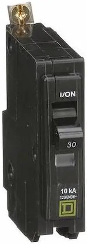SQUARE D QOB130 Miniature Circuit Breaker, QO Series, 30A, 1 Pole, 120/240V AC,