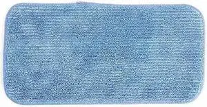 HOSPECO 2504-SPH-MFP-11B Flat Mop Pad, Hook-and-Loop Connection, Blue,
