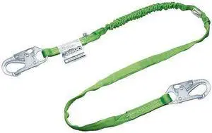 HONEYWELL MILLER 216TWLS-Z7/6FTGN Shock Absorbing Lanyard, 6 ft., 310 lb.