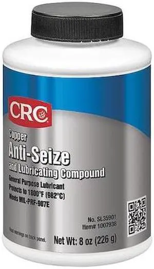 CRC SL35901 Anti-Seize,8 oz.,Copper,Brush Top Bottle