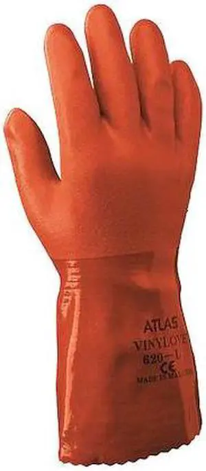 SHOWA 620XXL-11 Chemical Resistant Gloves, Pinked Cuff, 1 PR