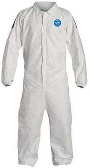 DUPONT TD125SWB2X0025CM Tyvek 400 Collared Disposable Coverall, High Density