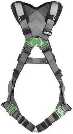 MSA SAFETY 10194672 V-FIT Full Body Harness, 2XL, 400 lb., Quick-Connect Chest/