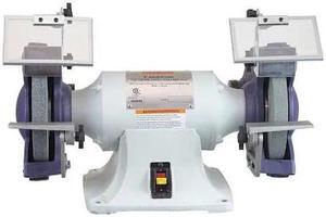 DAYTON 38UK60 Bench Grinder, 8 in Max. Wheel Dia, 36/60 Grinding Wheel Grit