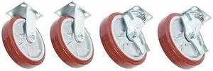 GREENLEE CRSL8 Plate Caster Kit,900 lb. Load Rating