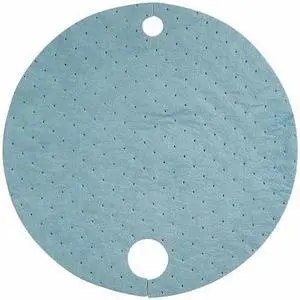 SPILLTECH BTOP Sorbent Pad, 8 gal, 22 in Dia., Oil, Blue, Polypropylene