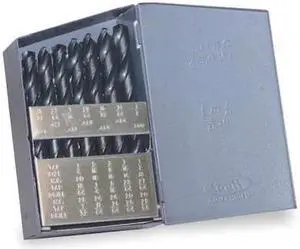CHICAGO-LATROBE 45640 29PC 135 Degree Heavy-Duty Jobber Length Drill Set