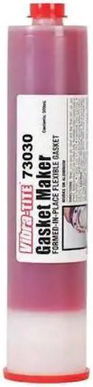 VIBRA-TITE 73030 Anaerobic Gasket Sealant, 300 mL, Red, Temp Range -65 to 300