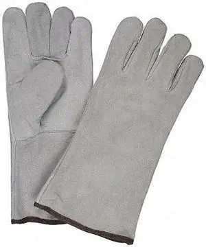 MCR SAFETY 4150B Welding Gloves, Gauntlet Cuff, Wing Thumb, Cowhide, XL, 12 PK
