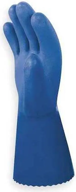 SHOWA BEST 660M-08 12" Chemical Resistant Gloves, PVC, M, 1 PR