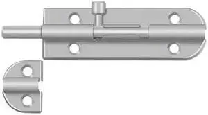 4 in. Brushed Stainless Steel Barrel Bolt