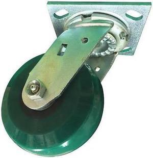 ZORO SELECT 1NWP2 Swivel Plate Caster,Poly,4 in.,1000 lb.