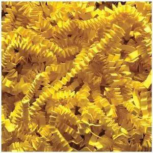 PARTNERS BRAND CP10L Crinkle Paper, 10 lb., Yellow, 1/Case
