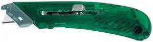 S4 KN116 Utility Knife,Safety Cut,Right Hand,PK12 Safety Blade, 12 PK