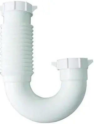 ZORO SELECT 1PPC3 1-1/4" or 1-1/2 " Dia., polypropylene, White/Plastic Finish,