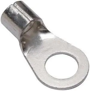 BURNDY YAD2CM12E12 One-Hole Compression Lug, 2 AWG Max, 1/2 in Stud, Long