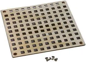 JAY R. SMITH MFG. CO B10NBG Floor Drain,8-3/8 In. L,Nickel Bronze G0699688