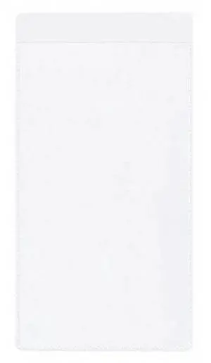 PARTNERS BRAND JTH250 Side Loading Self-Adhesive Holder, 2" x 3 1/2", Clear,