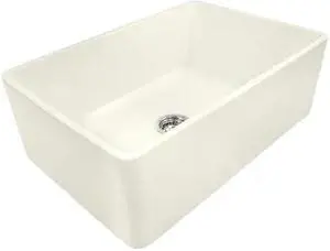 RUVATI RVL2100BS 30"x20" Farmhouse Apron-Front Kitchen Sink Sgl Bowl, Biscuit