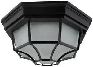 SUNLITE 87787-SU 12" Square LED Decorative Outdoor Fixture, Dimmable,