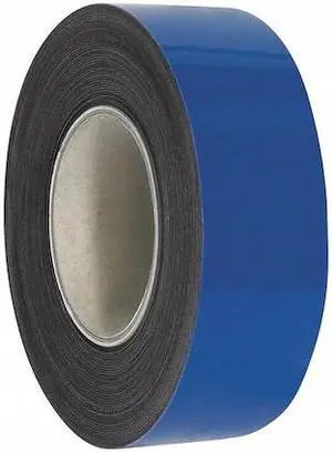 PARTNERS BRAND LH149 Warehouse Labels, Magnetic Rolls, 2" x 100', Blue, 1/Case