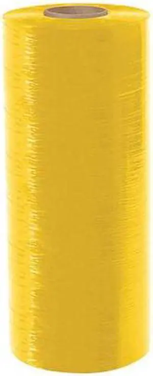 PARTNERS BRAND MSF2080YEL Stretch Film,80G,20" x 6000 ft.,Ylw, 20' W x 6000' L,