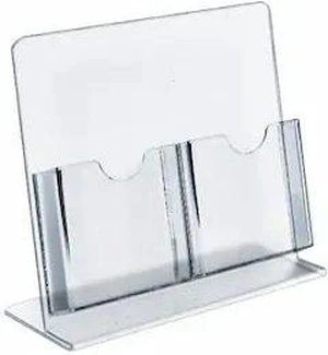 AZAR DISPLAYS 222975 Two-Pocket Slant-Back Brochure Holder, PK2 AZAR DISPLAYS 222975 Two-Pocket Slant-Back Brochure Holder, PK2