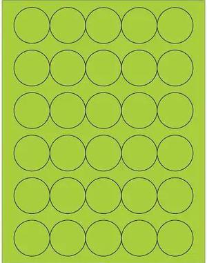 TAPE LOGIC LL192GN Tape Logic® Fluorescent Circle Laser Labels, 1 1/2",