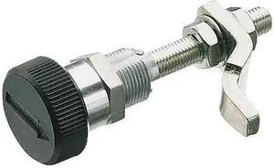 ZORO SELECT 4RRD5 Cam Latch, Nonlocking, Black Plastic, Adjustable: NO