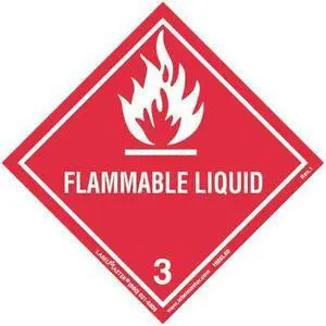 LABELMASTER HMSL60S Flammable Liquid Label,Worded,PK25