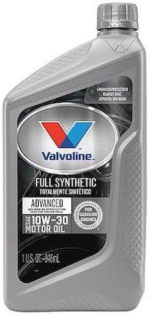 VALVOLINE VV935 Motor Oil, 10W-30, Full Synthetic, 32 Oz.