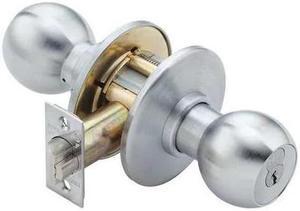 BEST 8K37AB4CSTK626 Knob Lockset,2-3/4" Backset,Mechanical