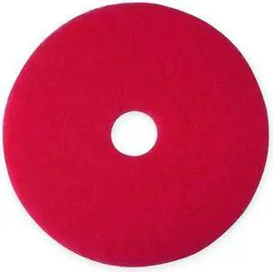 3M 5100 Cleaning and Buffing Pad,14 In,Red,PK5