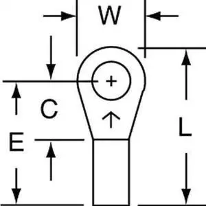 3M M18-6R/SK 22-18 AWG Non-Insulated Ring Terminal #6 Stud PK1000 3M M18-6R/SK 22-18 AWG Non-Insulated Ring Terminal #6 Stud PK1000