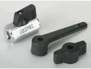 ZORO SELECT 1PZA7 1/8" FNPT Brass Ball Valve Inline