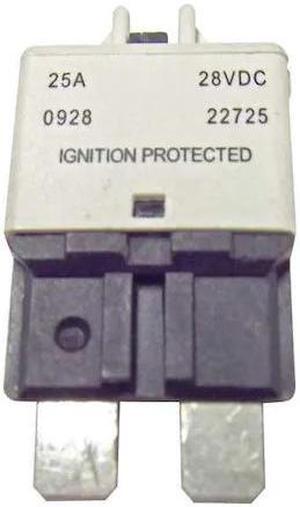EATON BUSSMANN CB227-25 Automotive Circuit Breaker, CB227 Series, 25 A