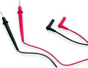FLUKE Fluke-TL75 Test Leads, 4 ft. Length, CAT III 1000V, CAT IV 600V, Right