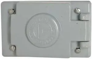APPLETON ELECTRIC FSK-WR1 1 -Gang Vertical Weatherproof Cover, 2-13/16" W,