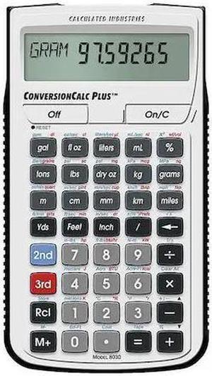 CALCULATED INDUSTRIES 8030 Conversion Calculator Plus,Portable,LCD