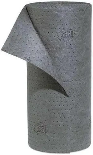 PIG MAT153 Absorbent Roll, Absorbs 31.9 gal. Universal, ,Gray PIG MAT153 Absorbent Roll, Absorbs 31.9 gal. Universal, ,Gray