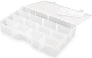 FLAMBEAU T7004 Adjustable Compartment Box with 7 to 16 compartments, Plastic, 3